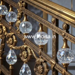Premium Brass Crystal Railings for Projects CR-2378