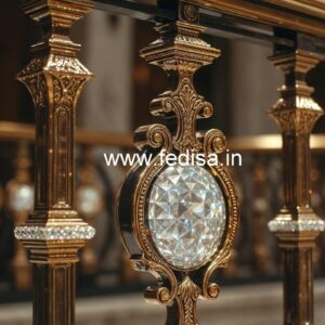 Modern Brass Crystal Railing Designs 2033 CR-2380
