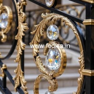 Best Brass Crystal Railings for Luxury Homes CR-2382
