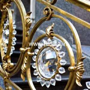 Premium Brass Crystal Railings for Interior Design CR-2389