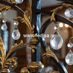 Premium Brass Crystal Railings for Homes CR-2391