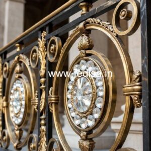 Premium Brass Crystal Railings for Decor CR-2395