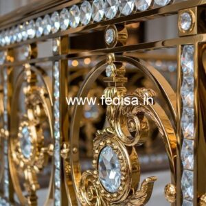 Designer Brass Crystal Railings for Villas CR-2396