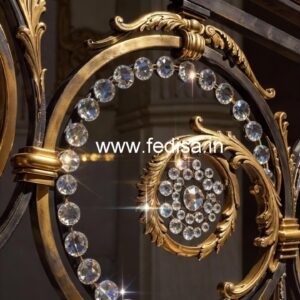 Designer Brass Crystal Railings for Home Decor CR-2397