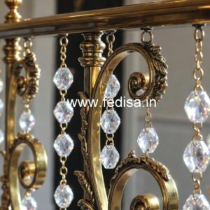Top Brass Crystal Staircase Designs for Interiors CR-2406