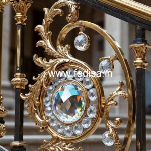 Premium Brass Crystal Railings for Modern Interiors CR-2409