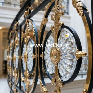 Luxury Brass Crystal Railings for Classic Homes CR-2411