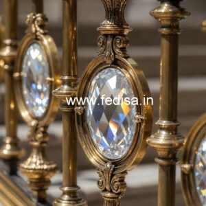 Unique Brass Crystal Railings for Modern Design CR-2415
