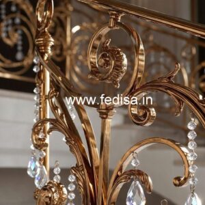Premium Brass Crystal Railings for Stylish Interiors CR-2417
