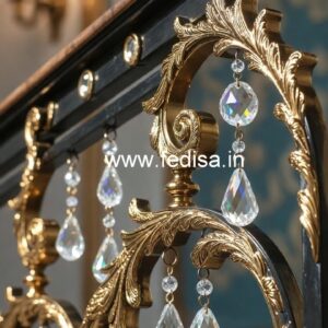 Luxury Brass Crystal Railings for Modern Living CR-2424
