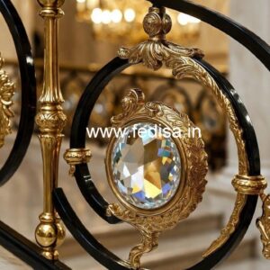 Premium Brass Crystal Railings for Classic Homes CR-2427