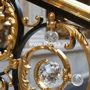 Decorative Brass Crystal Railing Ideas CR-2442