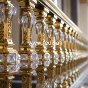 Handmade Brass Crystal Railing Designs CR-2443