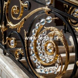 Modern Luxury Brass Crystal Railings CR-2445