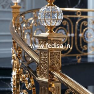 Unique Brass Crystal Railing Concepts CR-2446
