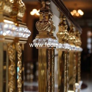 Royal Look Brass Crystal Railing Designs CR-2455