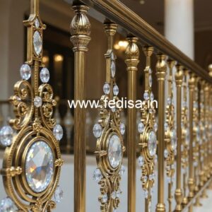 Designer Handcrafted Brass Crystal Railing CR-2464