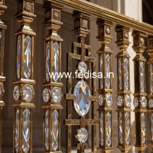 Stylish Brass Crystal Stair Railings CR-2466