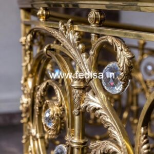 Modern Staircase Brass Crystal Designs CR-2475