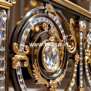 Rich Look Brass Crystal Railings CR-2476