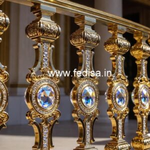 Royal Interior Brass Crystal Railing Ideas CR-2478