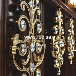 Elegant Brass Crystal Designs for Homes CR-2485