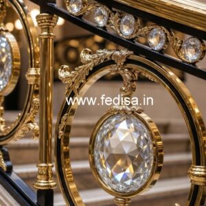 Brass Crystal Staircase with LED Lights CR-2490