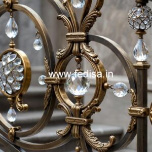 Brass Crystal Railings for Staircases CR-2496