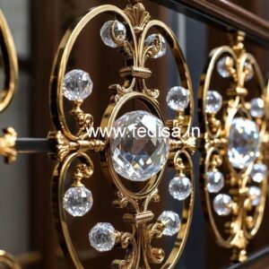 Premium Home Brass Crystal Railings CR-2498