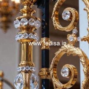 Elegant Home Decor Brass Crystal Railings CR-2501