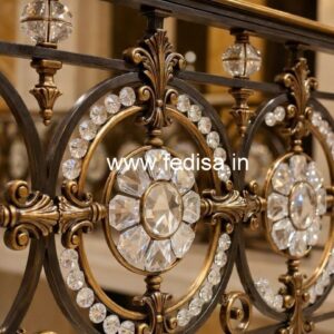 Brass Crystal Railings for Villas CR-2504