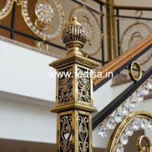 Classic Interior Brass Crystal Railings CR-2509