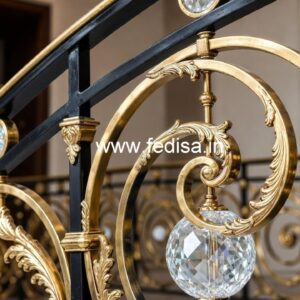 Premium Quality Crystal Brass Railings CR-2516