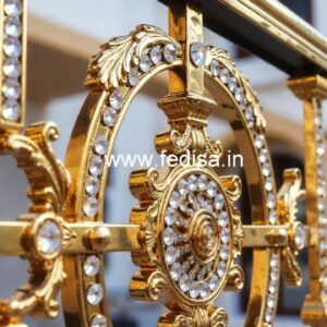 Elegant Stair Design with Brass Crystal CR-2517