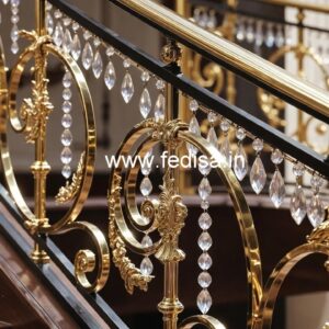 Modern Interior Brass Crystal Railings CR-2518