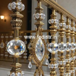 Designer Luxury Crystal Brass Railings CR-2522