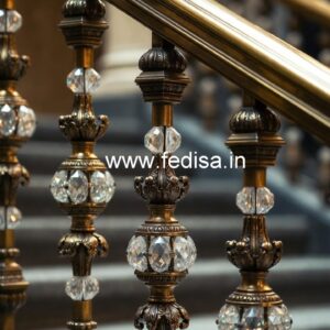 Stylish Brass Crystal Railings for Homes CR-2532
