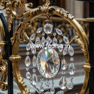 Premium Brass Crystal Railings for Interiors CR-2536