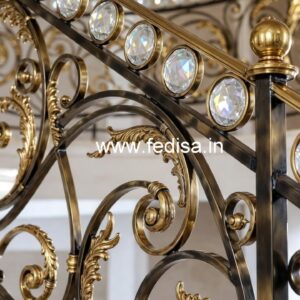 Brass Crystal Railing for Modern Architecture CR-2542