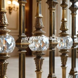 Custom Brass Crystal Railings for Homes CR-2552