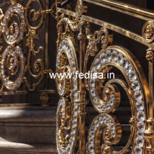 Classic Brass Crystal Staircase Designs CR-2560