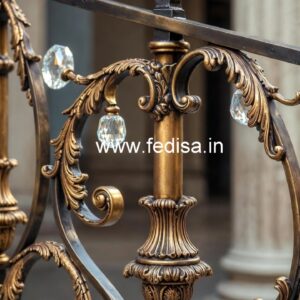 Designer Brass Crystal Railings for Interiors CR-2561