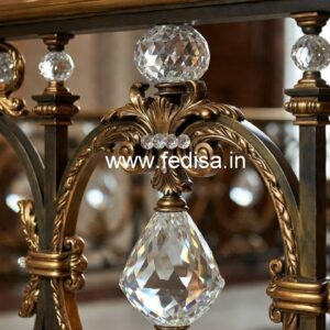 Premium Brass Crystal Railing Concepts CR-2568