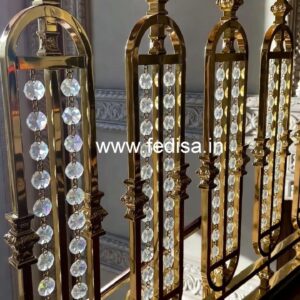 Premium Staircase Brass Crystal Designs CR-2573