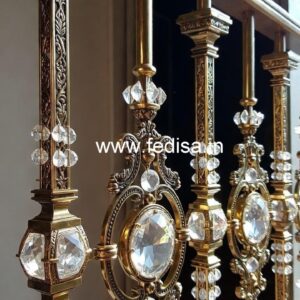 Luxury Brass Crystal Railings for Duplex CR-2590