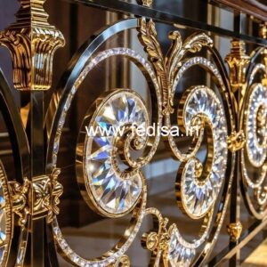Premium Brass Crystal Railing Trends CR-2598