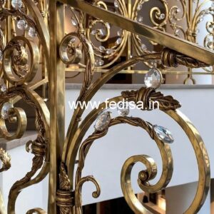 Elegant Interior Brass Crystal Railings CR-2599