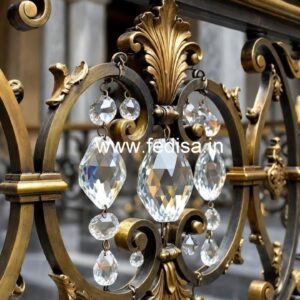 Premium Brass Crystal Railing Ideas CR-2602