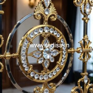 Elegant Brass Crystal Railings for Interiors CR-2608