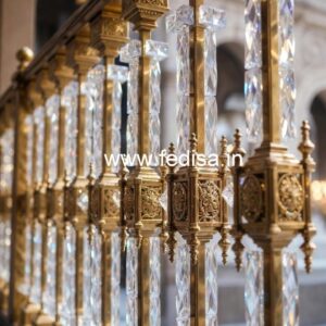 Elegant Brass Crystal Railings for Home Decor CR-2613